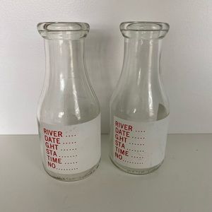 Vintage water sample bottles